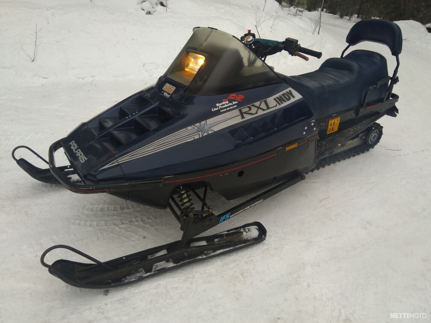 Polaris Indy RXL SKS efi 650 cm³ 1991 Ylikiiminki Moottorikelkka