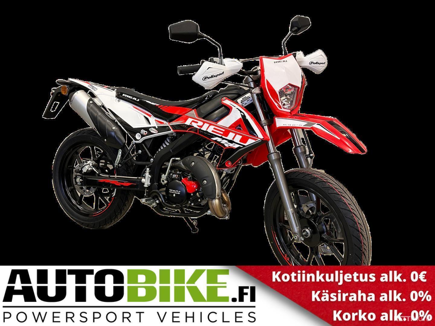 Rieju MRT 50 MOTARD RACING WHITE SPECIAL MY23 *AutoBike Koeajopäivien ...